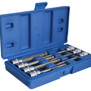 3/8in Drive Extra Long Hex Ball Socket Bit Set, 7 Piece - Image 3
