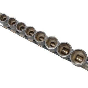3/8in Drive Socket Set on Rail, 8 Piece - Image 2