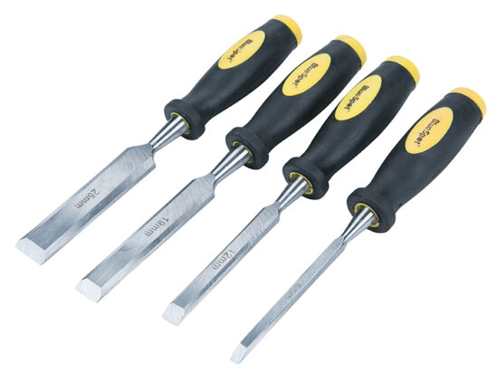 Chisel Set Double Colour Handle Set, 4 Piece - Image 2