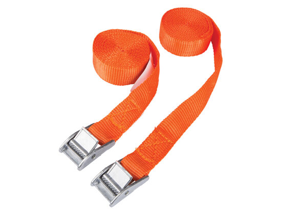 Cam Buckle Tie-Down Straps Twin Pack 2.5m - Image 2