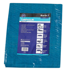 Blue Tarpaulin 1.9 x 2.9m (6 x 9ft) - Image 2