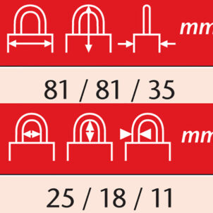 20/80mm Diskus® Plus Padlock Carded - Image 2