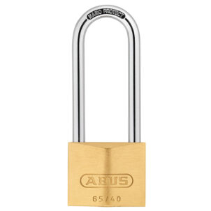 65/40mm Brass Padlock 63mm Long Shackle Keyed Alike 6405 - Image 2