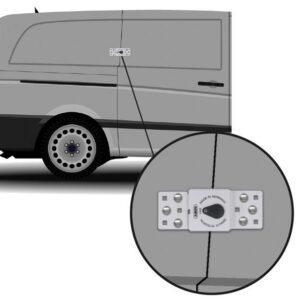 142 Series Sliding Door Van Lock & 23/70mm Diskus® Padlock