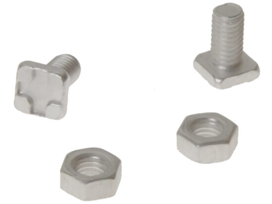 GH004 Square Glaze Bolts & Nuts Pack of 20 - Image 2