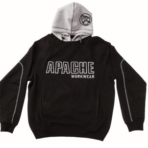 Hooded Sweatshirt Black/Grey - M (38/40in)
