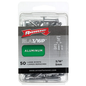 RLA 3/16IP Aluminium Rivets 3/16in Long Pack of 50