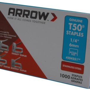 T50 Staples Stainless Steel 504SS 6mm (1/4in) (Box 1000)