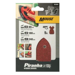 X31024 Mouse Sanding Sheets Assorted (Pack 5)