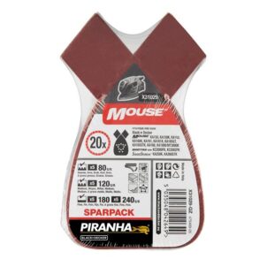 X31029 Mouse Sanding Sheets Assorted (Pack 20)