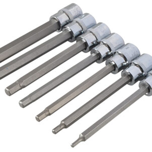 3/8in Drive Extra Long Hex Socket Bit Set, 7 Piece - Image 4