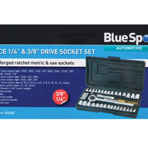 Mixed Drive Socket Set, 40 Piece