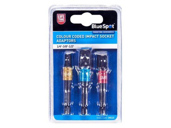 Colour-Coded Impact Socket Adaptor Set, 3 Piece - Image 3