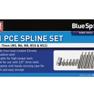Spline Bit Set, 11 Piece