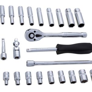 1/4in Metric Socket Set, 24 Piece - Image 2