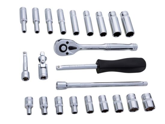 1/4in Metric Socket Set, 24 Piece - Image 2