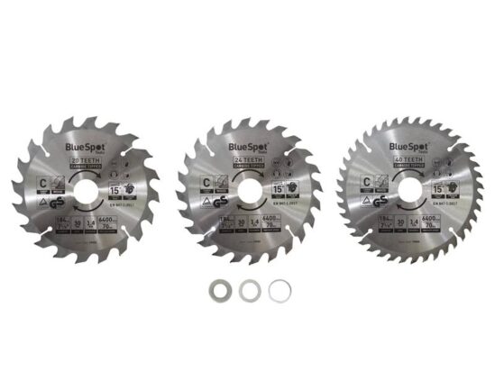 184mm Circular Saw Blade Set, 3 Piece