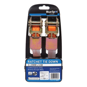 Ratchet Tie-Down Set 25mm x 4.5m