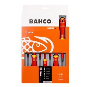 B220.017 BAHCOFIT Insulated Screwdriver Set, 7 Piece