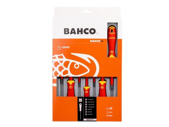 B220.017 BAHCOFIT Insulated Screwdriver Set, 7 Piece