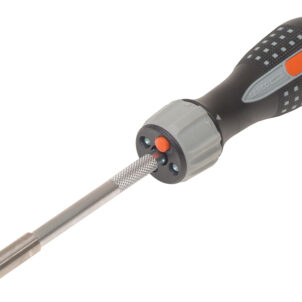 808050L LED Ratchet Screwdriver & 6 Bits - Image 2