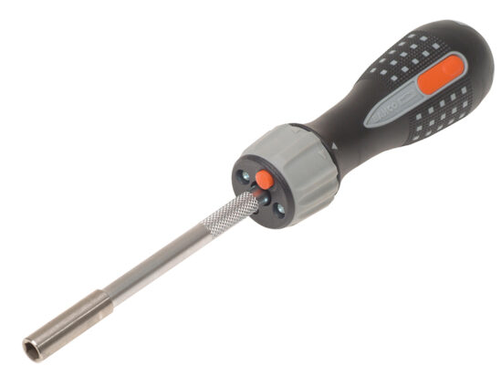 808050L LED Ratchet Screwdriver & 6 Bits - Image 2