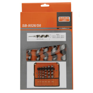 9526 Combination Wood Auger Bit Set, 6 Piece 10-25mm
