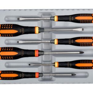 BE-9881TB ERGO™ Through Blade Screwdriver Set, 6 Piece - Image 2