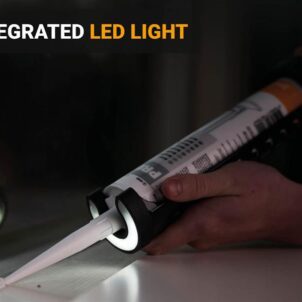 MAXXPUSH Caulking Gun with LED Light 6V (AA Batteries) - Image 2