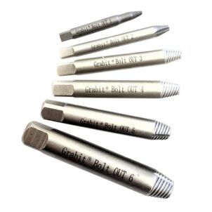 Damaged Bolt Remover Set, 6 Piece
