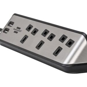 estilo Corner Extension Lead 240V 3-Gang 13A Black 2m - Image 2