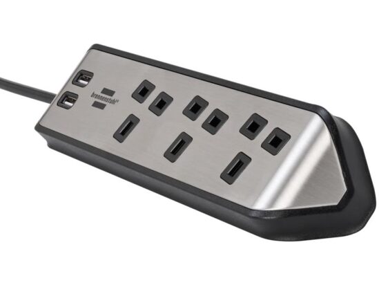 estilo Corner Extension Lead 240V 3-Gang 13A Black 2m - Image 2