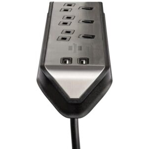 estilo Corner Extension Lead 240V 3-Gang 13A Black 2m - Image 3
