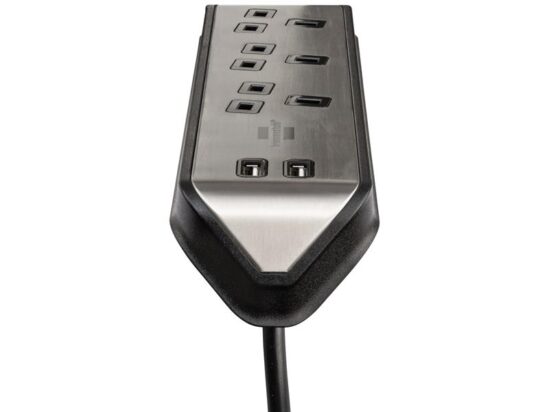 estilo Corner Extension Lead 240V 3-Gang 13A Black 2m - Image 3