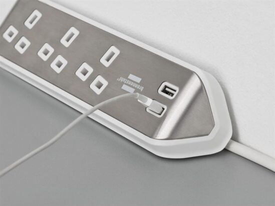 estilo Corner Extension Lead 240V 3-Gang 13A White 2m - Image 3