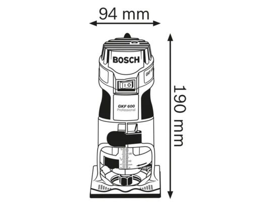 GKF 600 Professional Palm Router 600W 240V - Image 2
