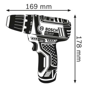 GSR 12V-15 Professional Drill Driver 12V 2 x 2.0Ah Li-ion - Image 2