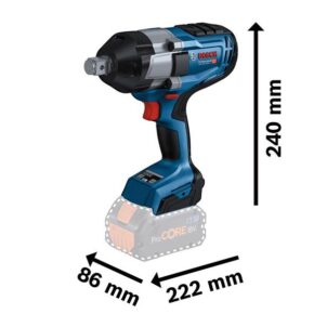 GDS 18V-1050 H Pro BITURBO 3/4in Impact Wrench 18V Bare Unit