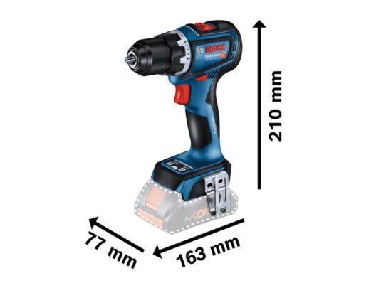 GSR 18V-90C Professional Drill Driver 18V 2 x 4.0Ah Li-ion - Image 2