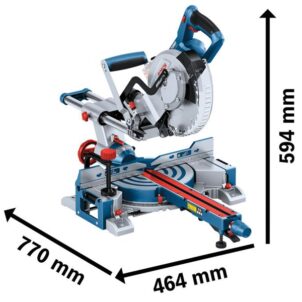 GCM 18V-216 D Professional BITURBO Mitre Saw 18V Bare Unit - Image 2
