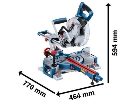 GCM 18V-216 D Professional BITURBO Mitre Saw 18V Bare Unit - Image 2