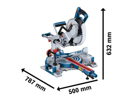 GCM 18V-254 D Professional BITURBO Mitre Saw 18V Bare Unit - Image 2
