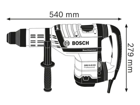 GBH 8-45 DV SDS-Max Professional Rotary Hammer 1500W 110V - Image 2