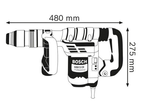 GSH 5 CE SDS-Max Professional Demolition Hammer 1150W 240V - Image 2