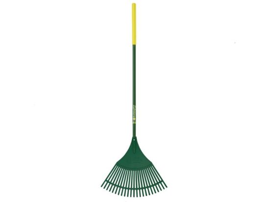 Evergreen Plastic Leaf Rake Aluminium Shaft