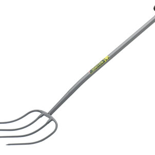 All-Metal 4-Prong Manure Fork T-Handle