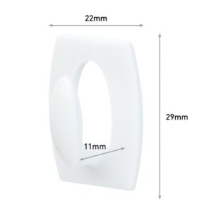 White Mini Hooks (Pack 6) - Image 5
