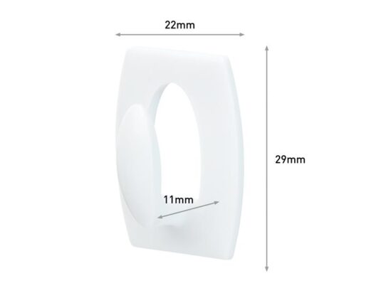 White Mini Hooks (Pack 6) - Image 5