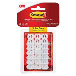 White Decorating Clips (Pack 40)