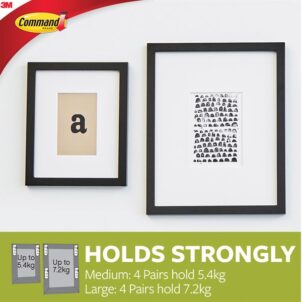Picture Hanging Strips Set, Medium & Large (Pack 12) - Image 4